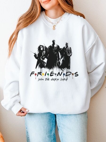 Friends Dark Lord Funny Parody Halloween Fall Sweatshirt product image (4)