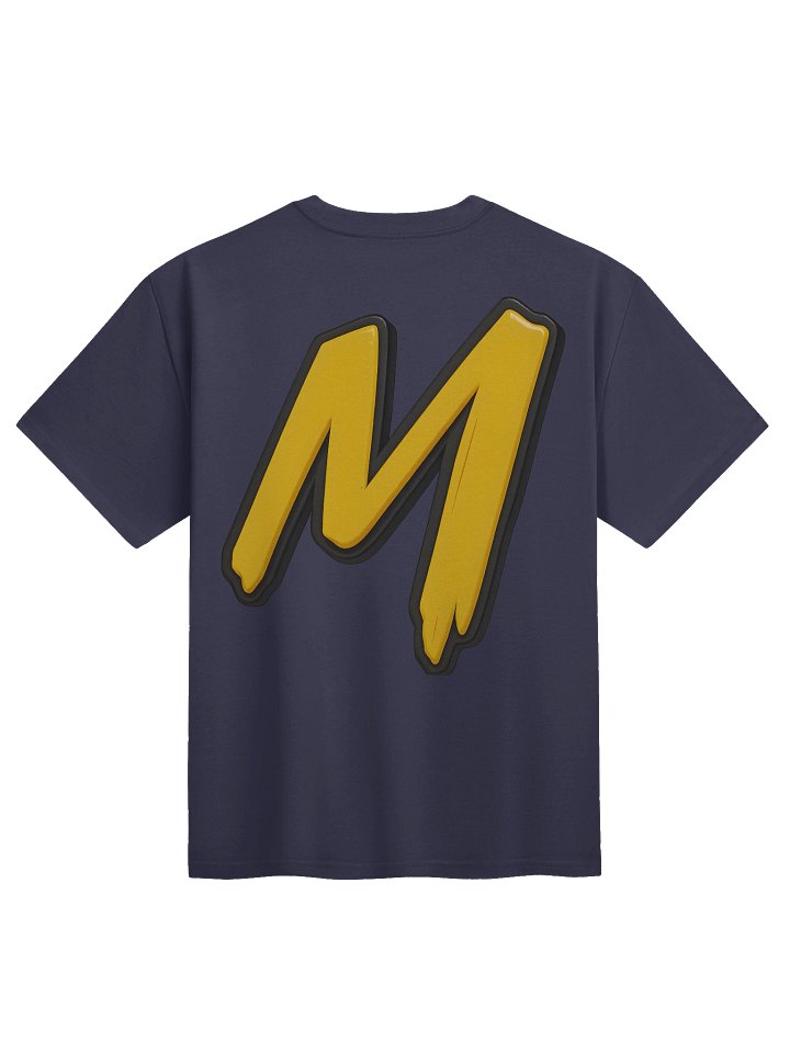 Dynamic Yellow Letter 'M' Heavyweight T-shirt product image (5)