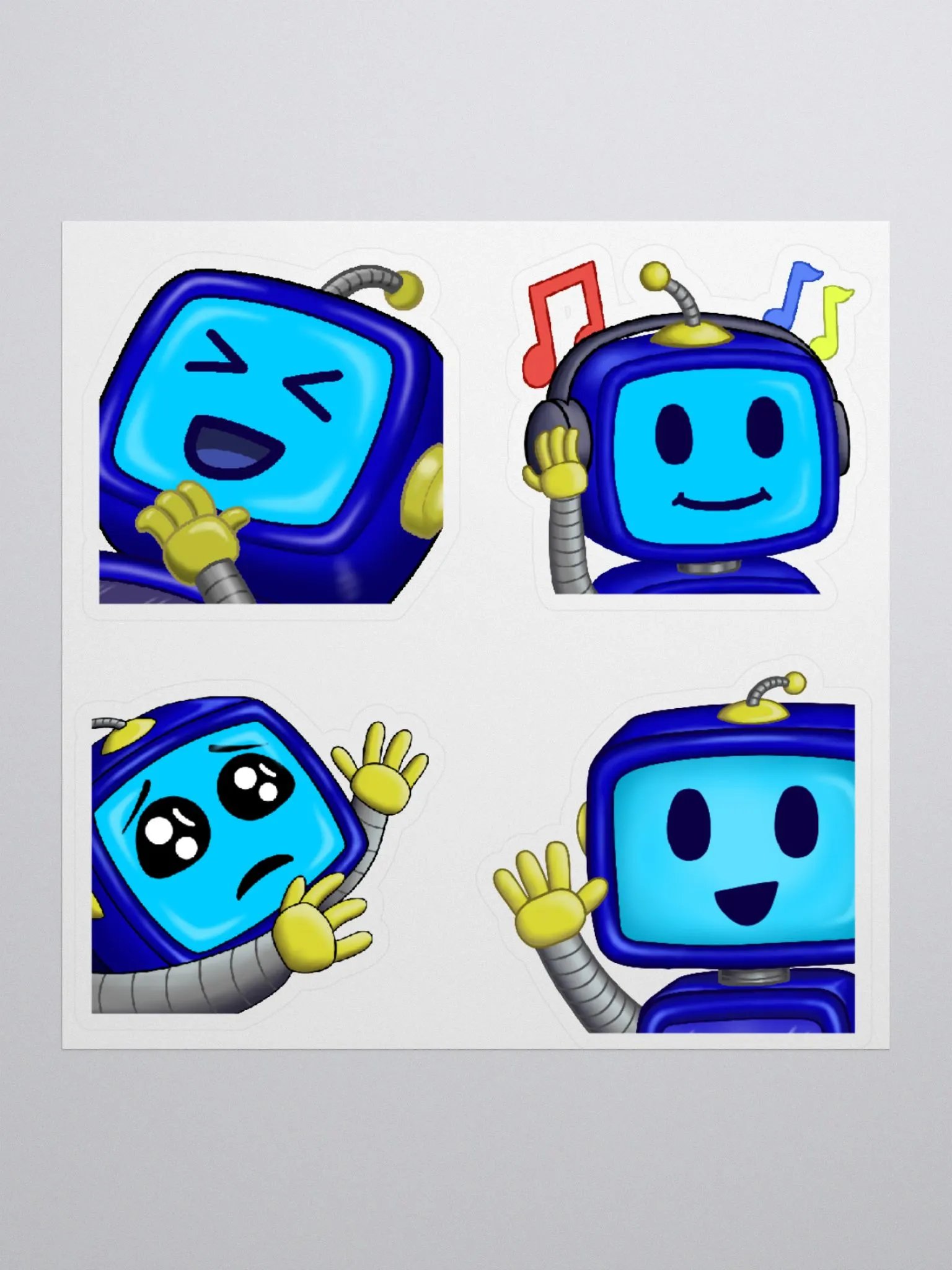 Emote Sticker Sheet - Switch Collection #1 (LUL, Jam, Gib, Wave) product image (2)