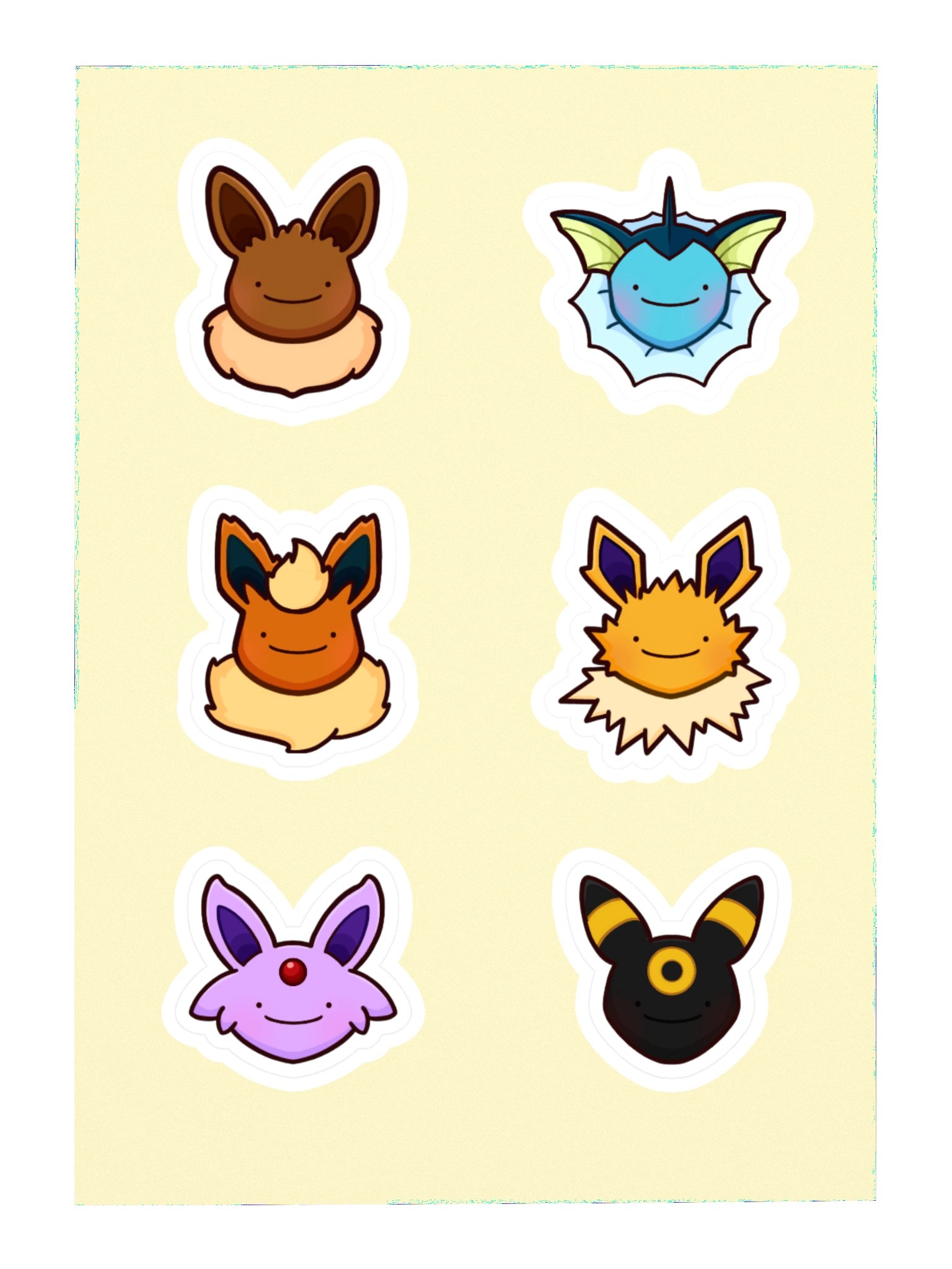 eeveelution sticker set [ditto] product image (3)