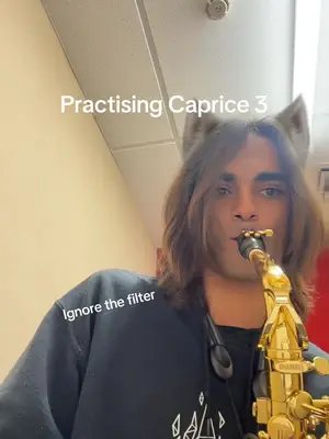 #saxophone #music #practise Practising David Salleras Caprice 3. Ignore the dumb filter, thought it'd be funny. Still feeling a little sloppy tho cuz I practised hard yesterday so my embroshure is kinda weak right now. Also thank you University of Waikato for letting me use a practise room! Should I do 100 days of practise posting?