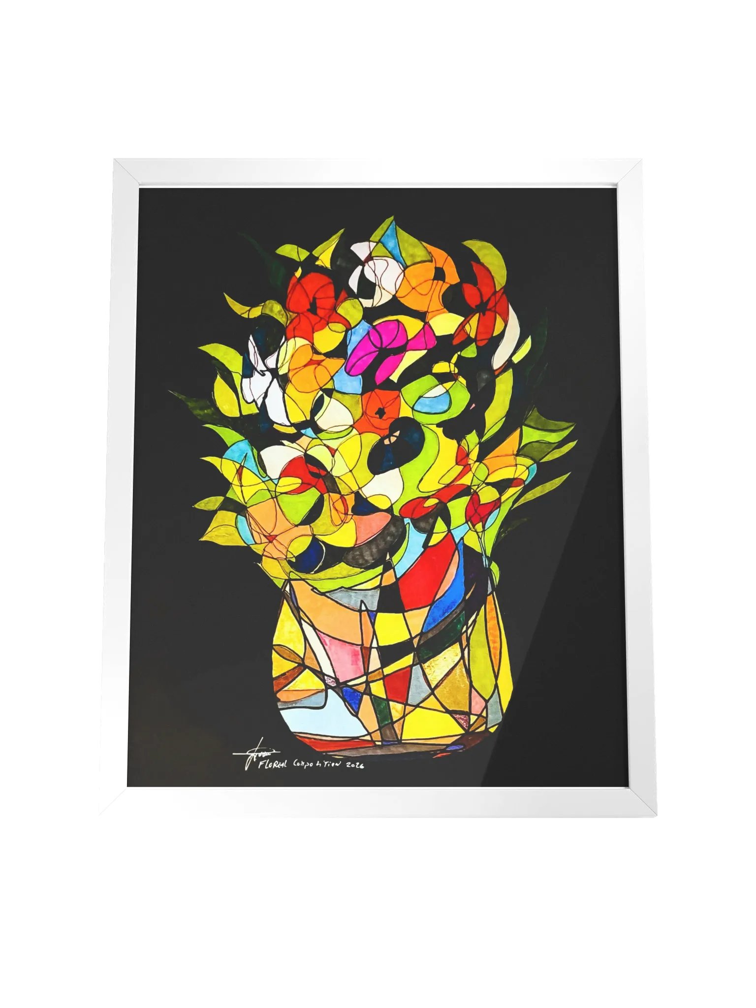 Floreal Composition 2026 – Fine Art Print with Frame product image (4)