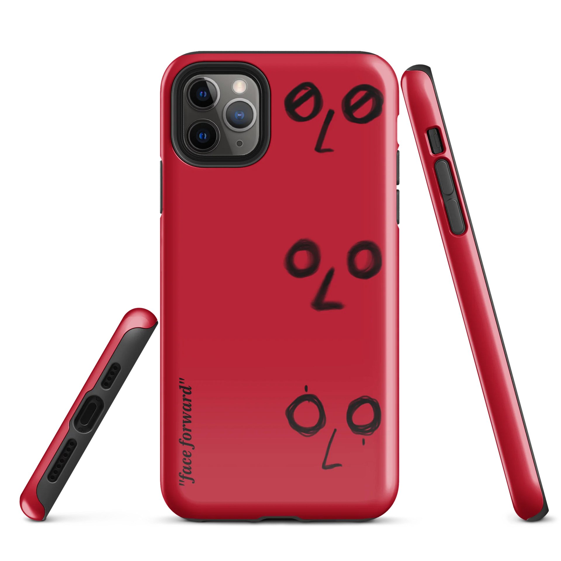 "glance" iPhone case (red) product image (5)