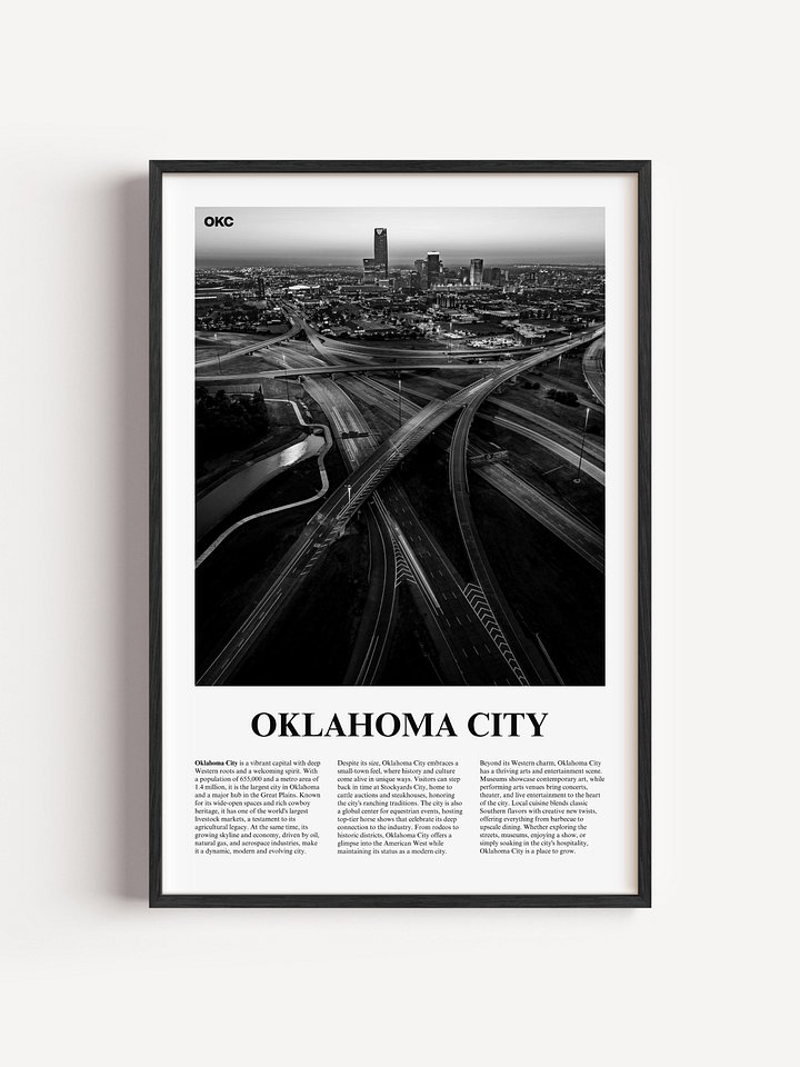 Oklahoma City 02 Newspaper Poster product image (1)
