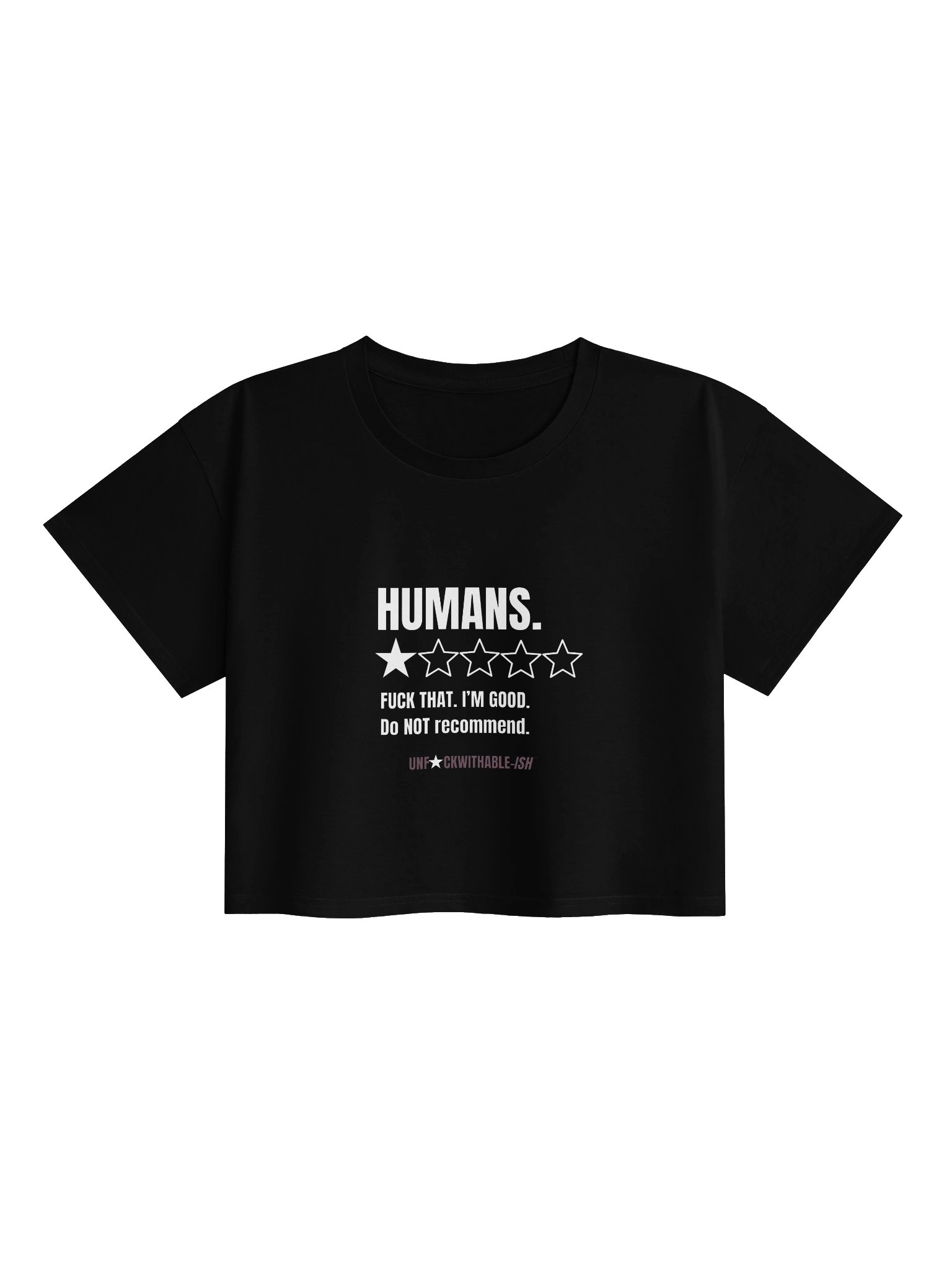 Women's Savage Crop Top - Humans Review Rating product image (1)