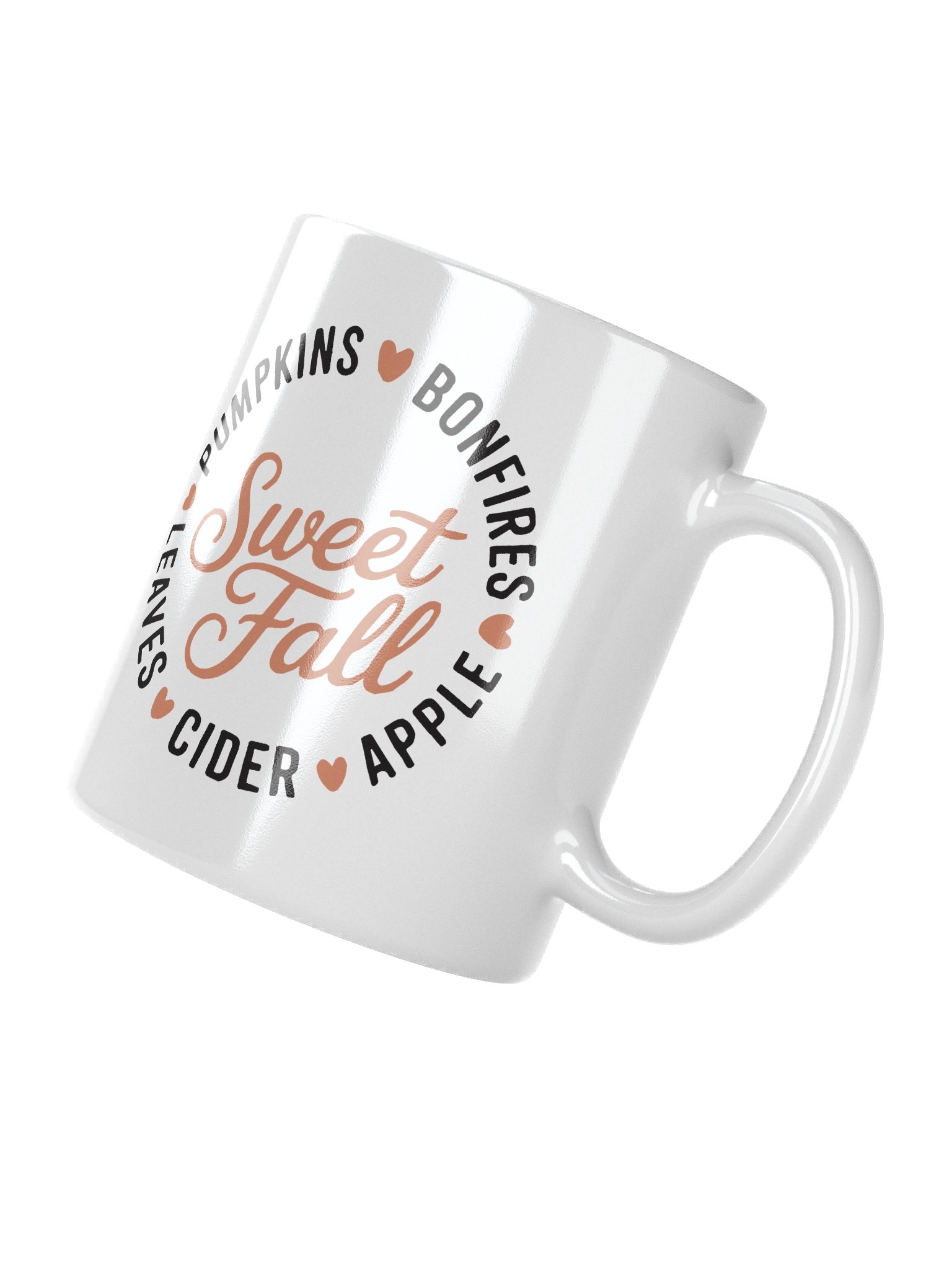 Autumn Sweet Fall Logo White Glossy Mug product image (7)