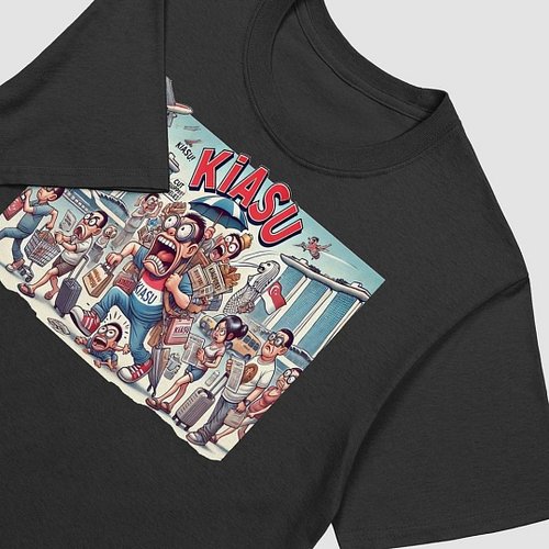 Kiasu Singapore City T-Shirt
 
Unisex Kiasu City Rush T-Shirt with whimsical cartoon illustration. Soft and lightweight for a...