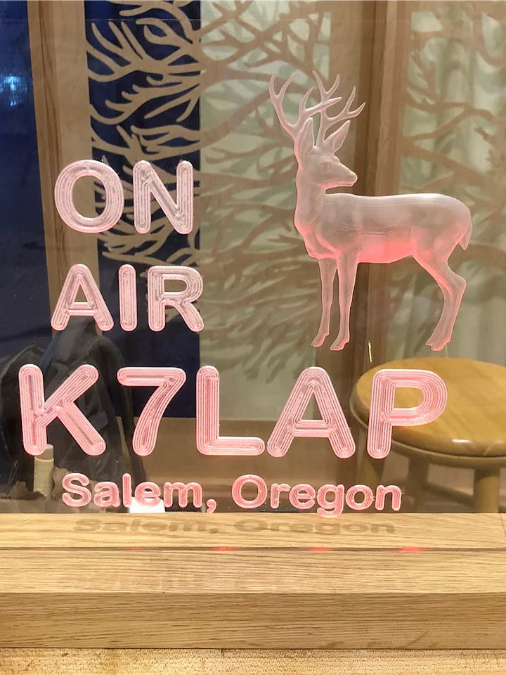 Ham Radio LED Call Sign product image (1)