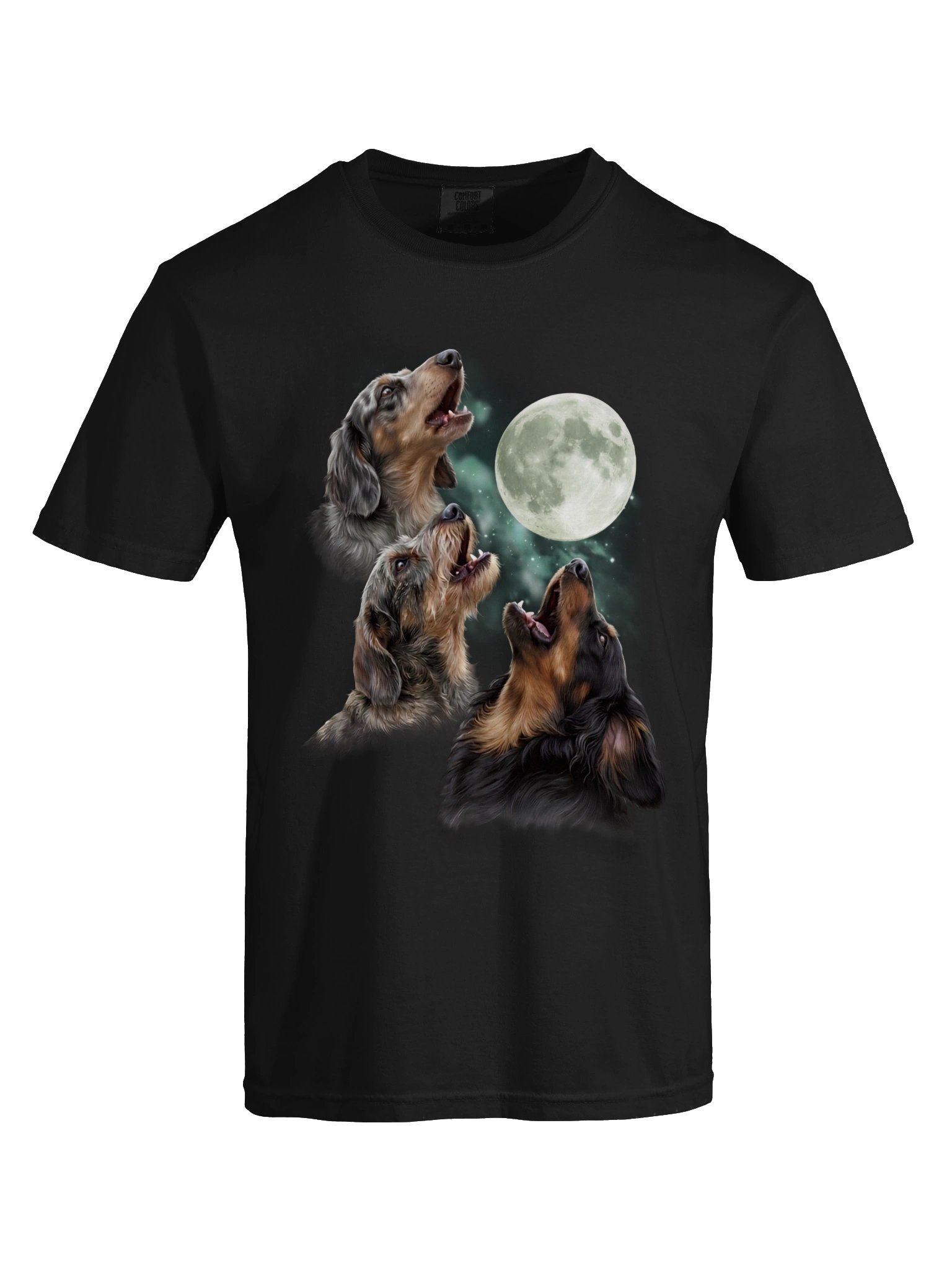 Three Dachshunds Moon Tee product image (5)