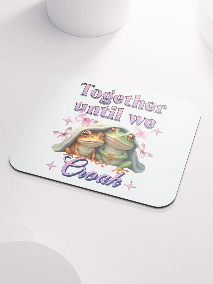 Together Until We Croak Frog Whimsical Friends Mouse Pad product image (1)