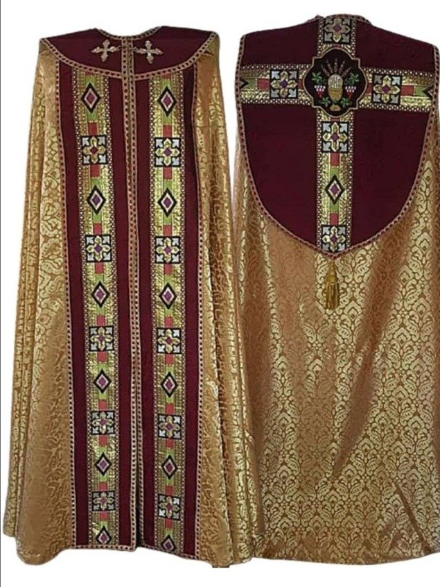 Bishop Vestments, Clerical Attire, Liturgical Garments, Ecclesiastical Robes, Sacred Vesture. product image (6)