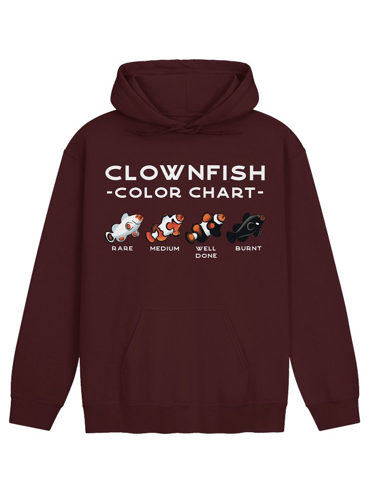 Clownfish Color Chart Hoodie for Reef Aquarium Lovers product image (6)