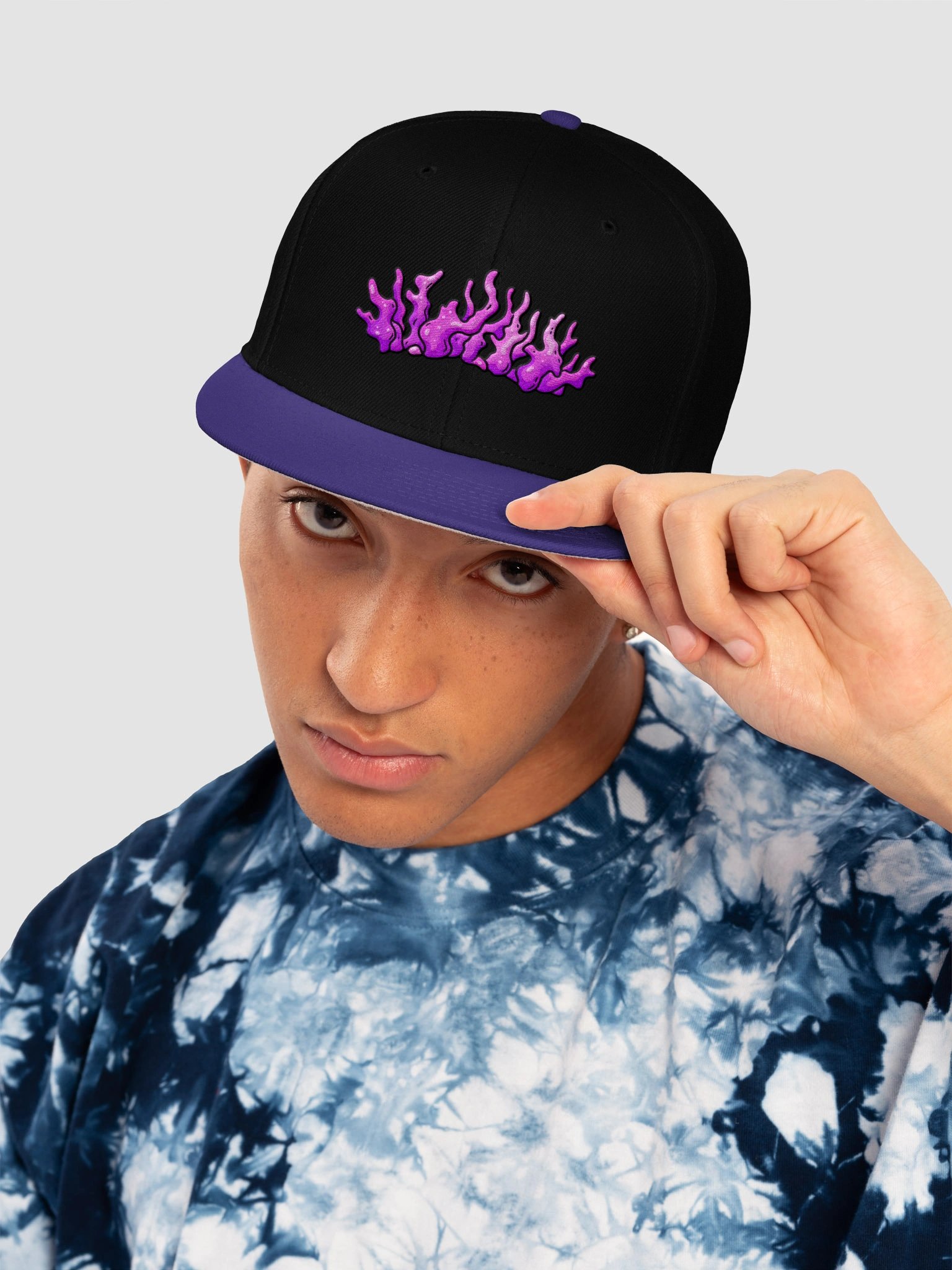 Coral Cabal Wool Snapback - Clean product image (5)