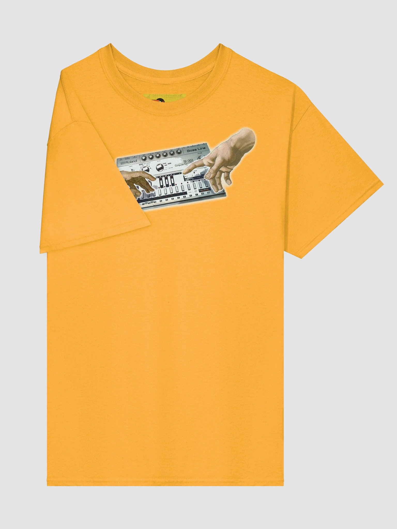 The creation (tb-3-0-3 tribute), classic synth Tribute by Frank Fonik, Techno EDM Unisex t-shirt product image (4)
