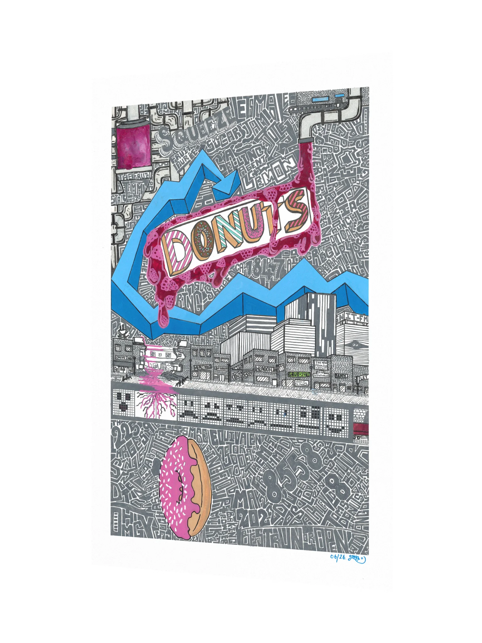 Donuts Graffiti Zine Poster product image (7)