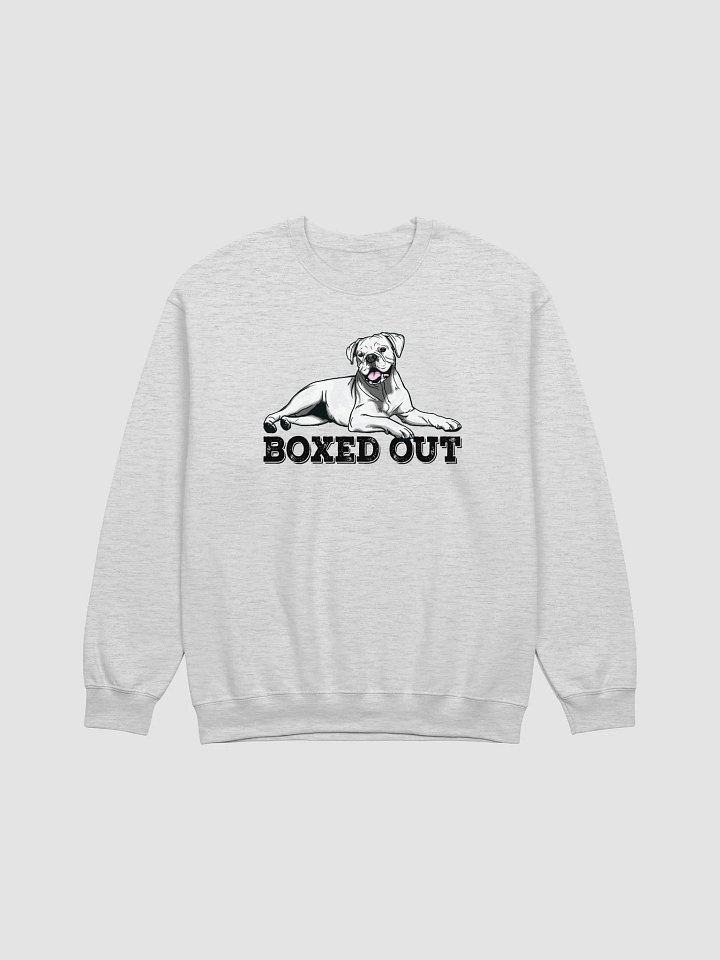 Boxed Out Sweatshirt of a Boxer Dog(White) | Funny Shirt for Boxer Paw-rents product image (1)