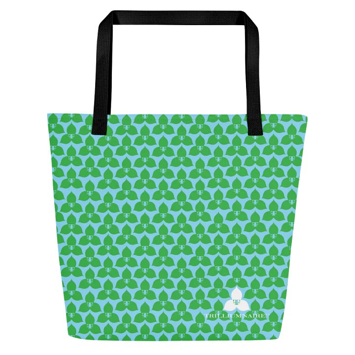 Trilliumnaire™ Oversized Tote w/Pocket in Sky and Leaf product image (1)