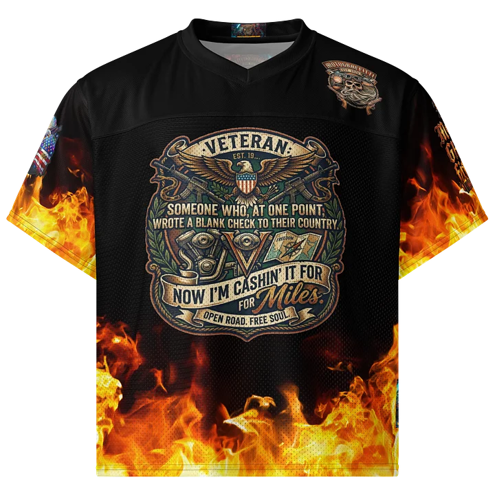 MötoGraffitti Veterans Football Jersey product image (1)