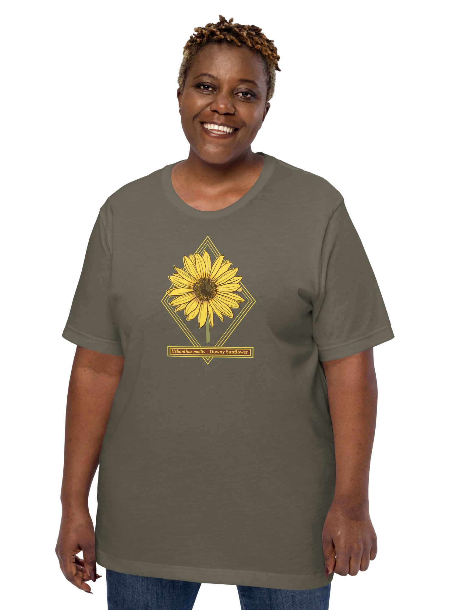 Helianthus Sunflower Unisex Lightweight Supersoft Cotton T-Shirt product image (38)