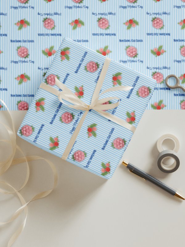 True Crime Mom Floral Gift Wrap Set product image (5)