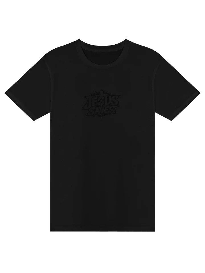 Jesus Saves T-shirt (black text) product image (1)