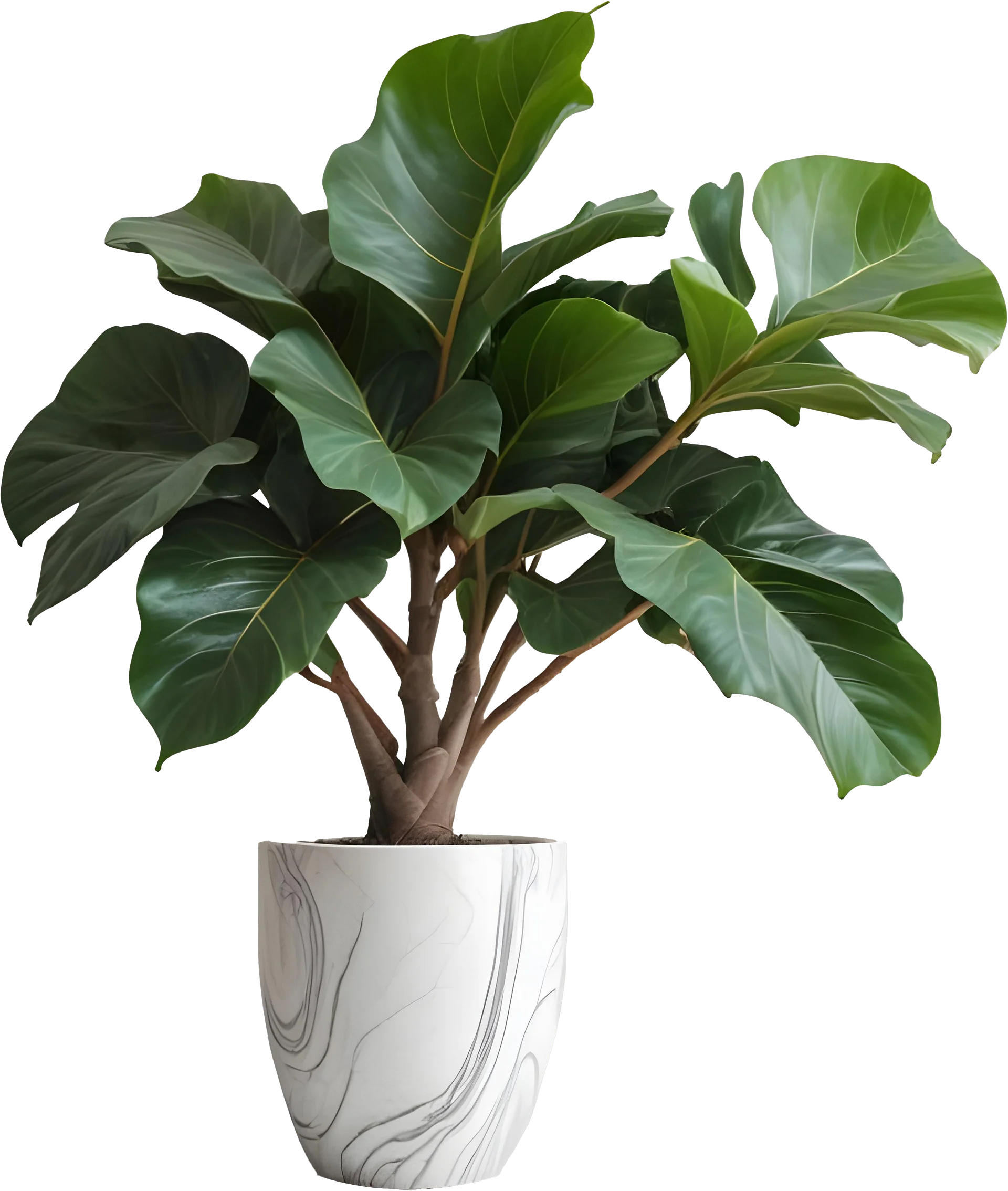 Marble Eternal – Minimalist Marble Planter PNG product image (1)