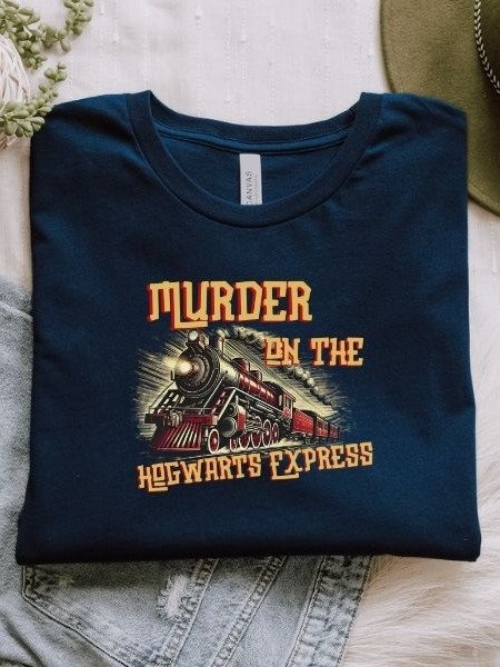 Magical Express Train Funny Vintage Pulp Mystery Harry Potter Shirt product image (1)