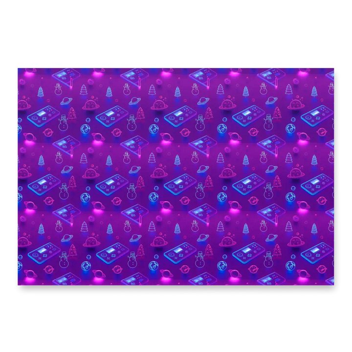 Ibreon Esports Holiday Wrapping Paper - Neon Space product image (2)