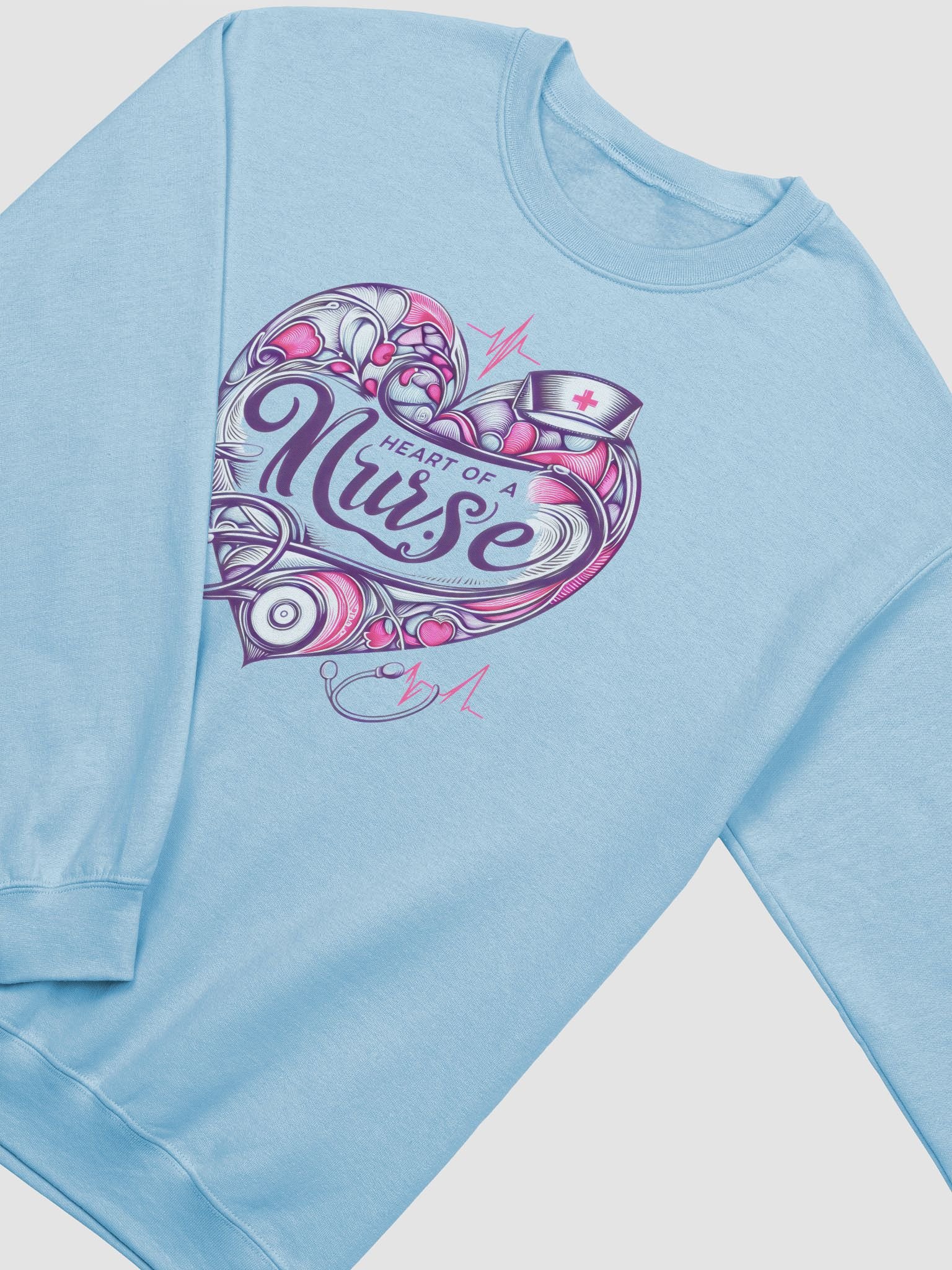 Heart of a Nurse Crewneck Sweatshirt product image (13)