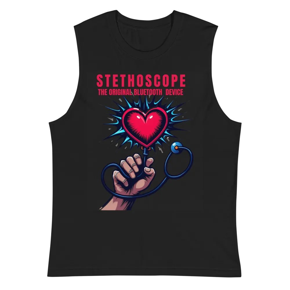 Heartbeat Stethoscope Muscle Tank product image (3)