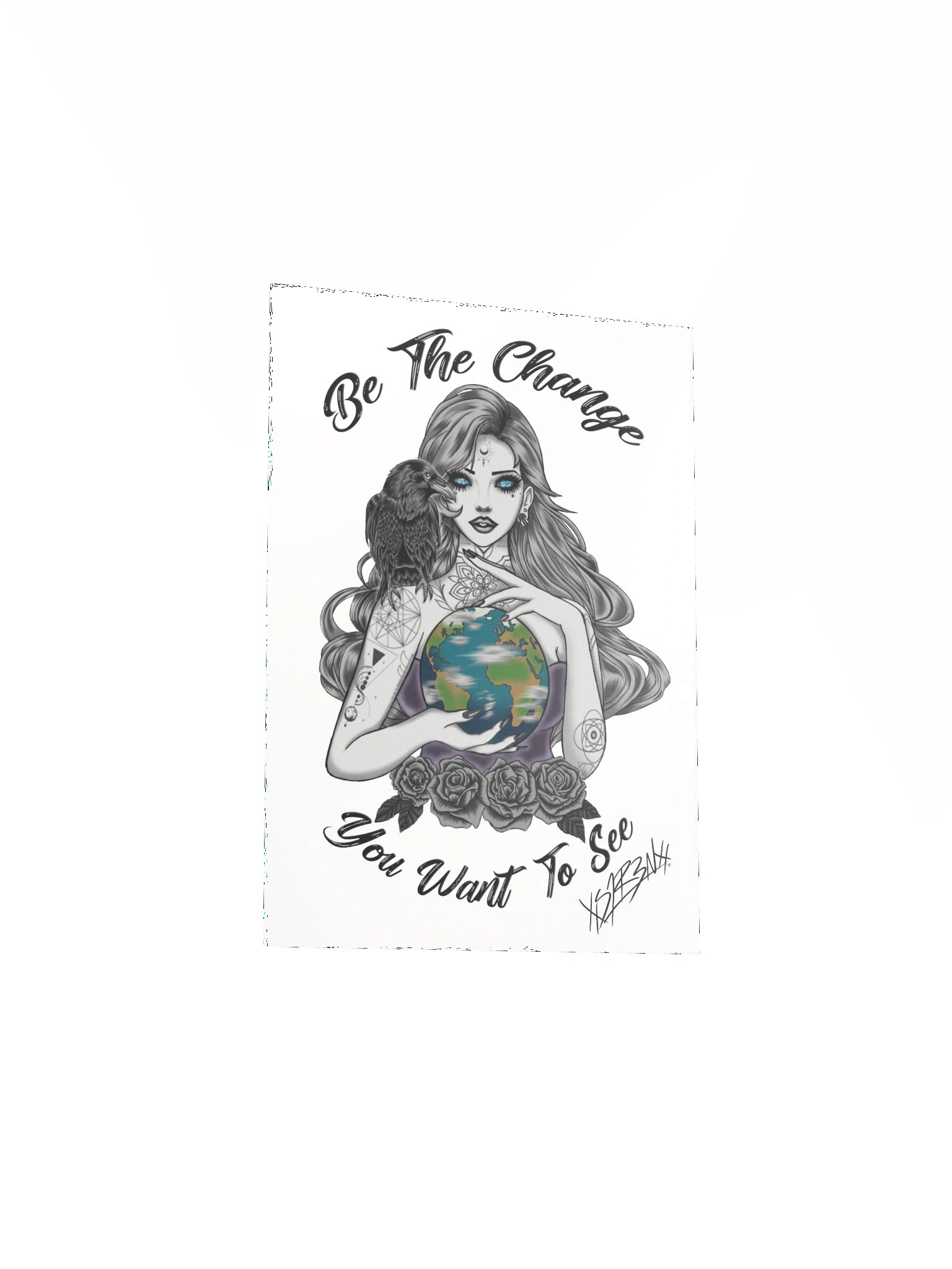 Be the change Poster signed White product image (20)