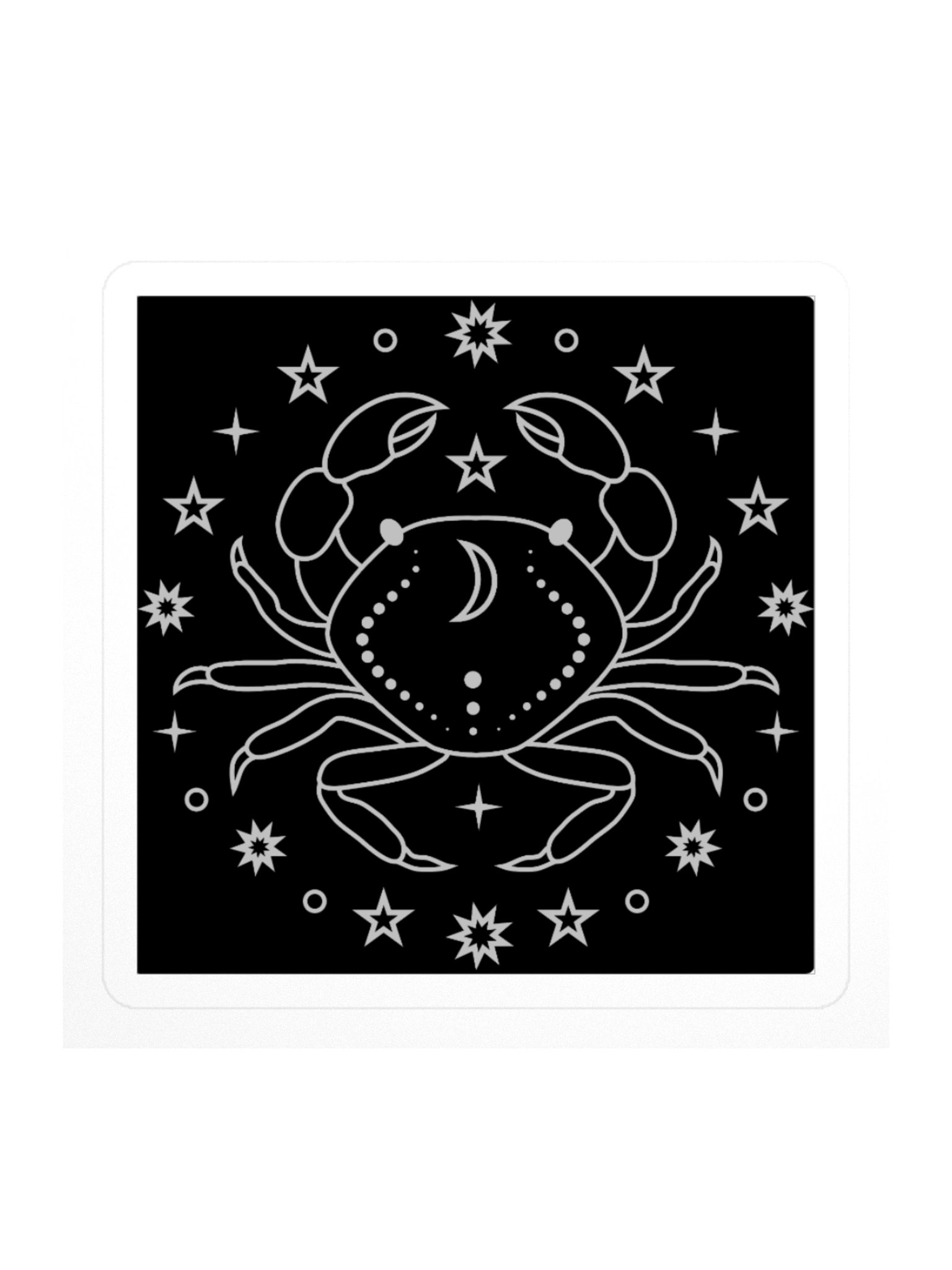Mystic Crab Lunar Symbol Kiss Cut Sticker product image (1)