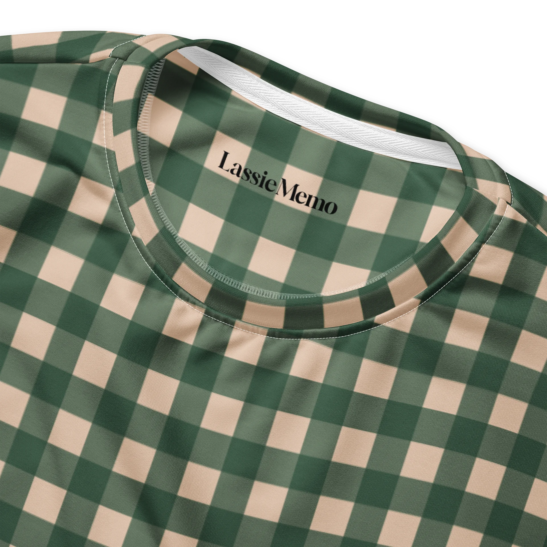 Lassie Memo Gingham Sweatshirt Olive product image (4)