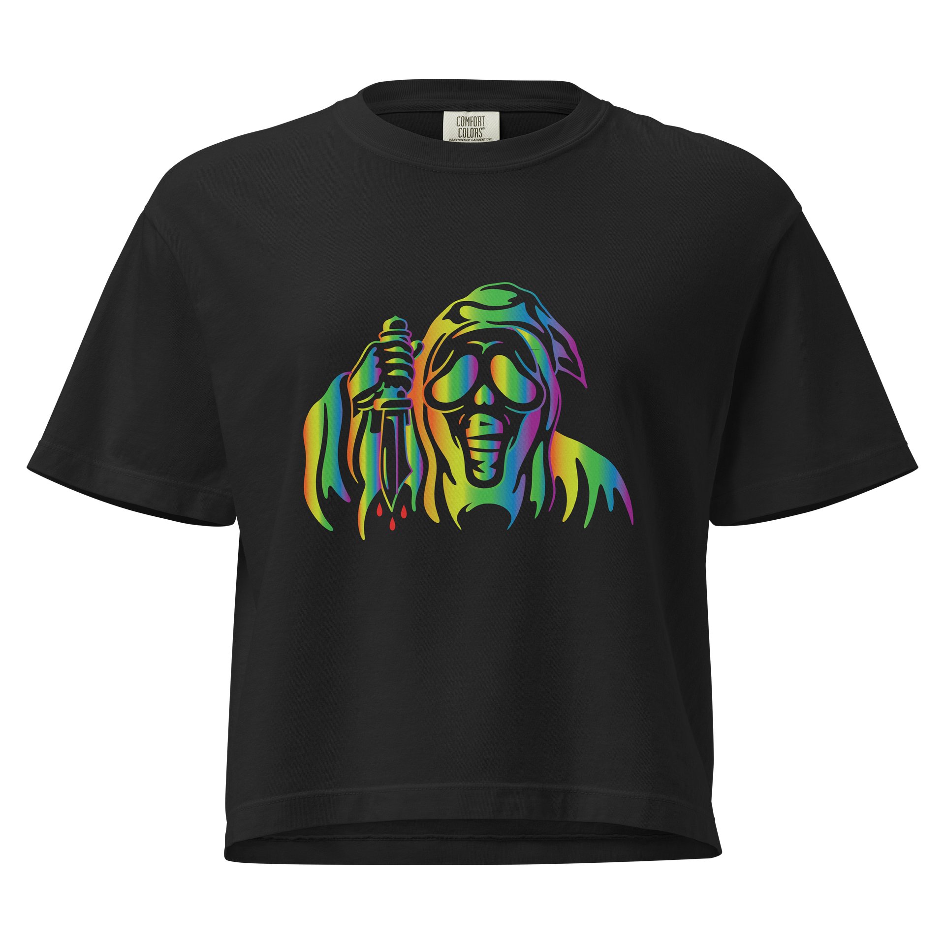 Rainbow Ghost - Ladies Crop product image (1)