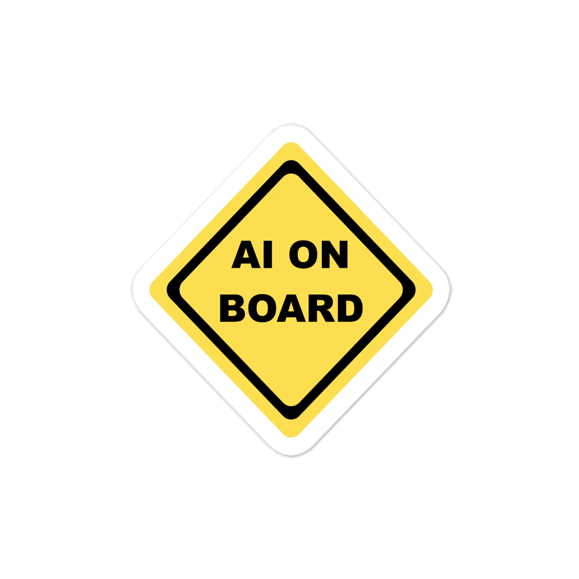AI on Board Die Cut Vinyl Decal product image (1)