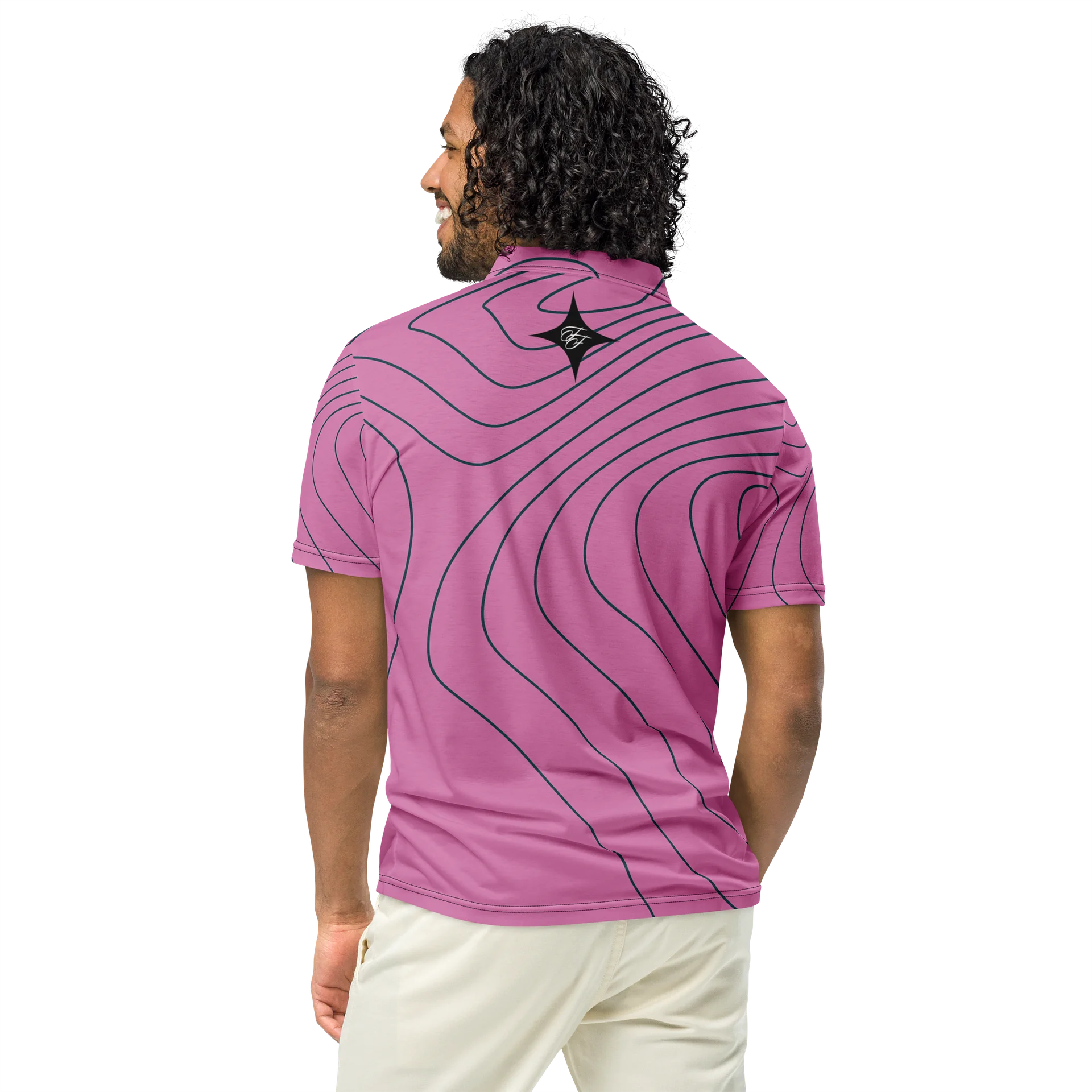 F&F Topo Slim Fit Polo Shirt (PNK) product image (5)