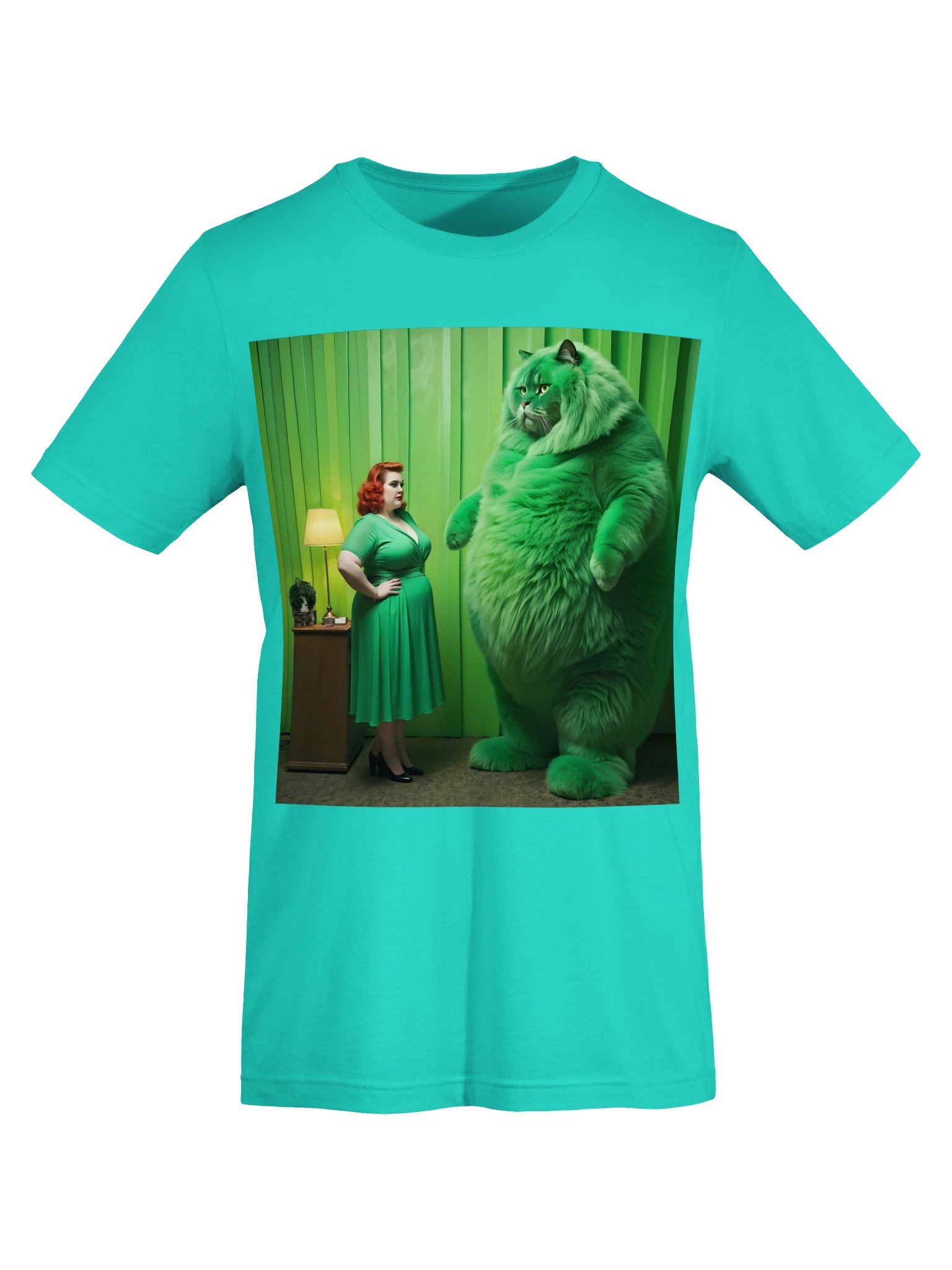 Green Puss | Bella+Canvas Unisex Supersoft T-Shirt product image (85)