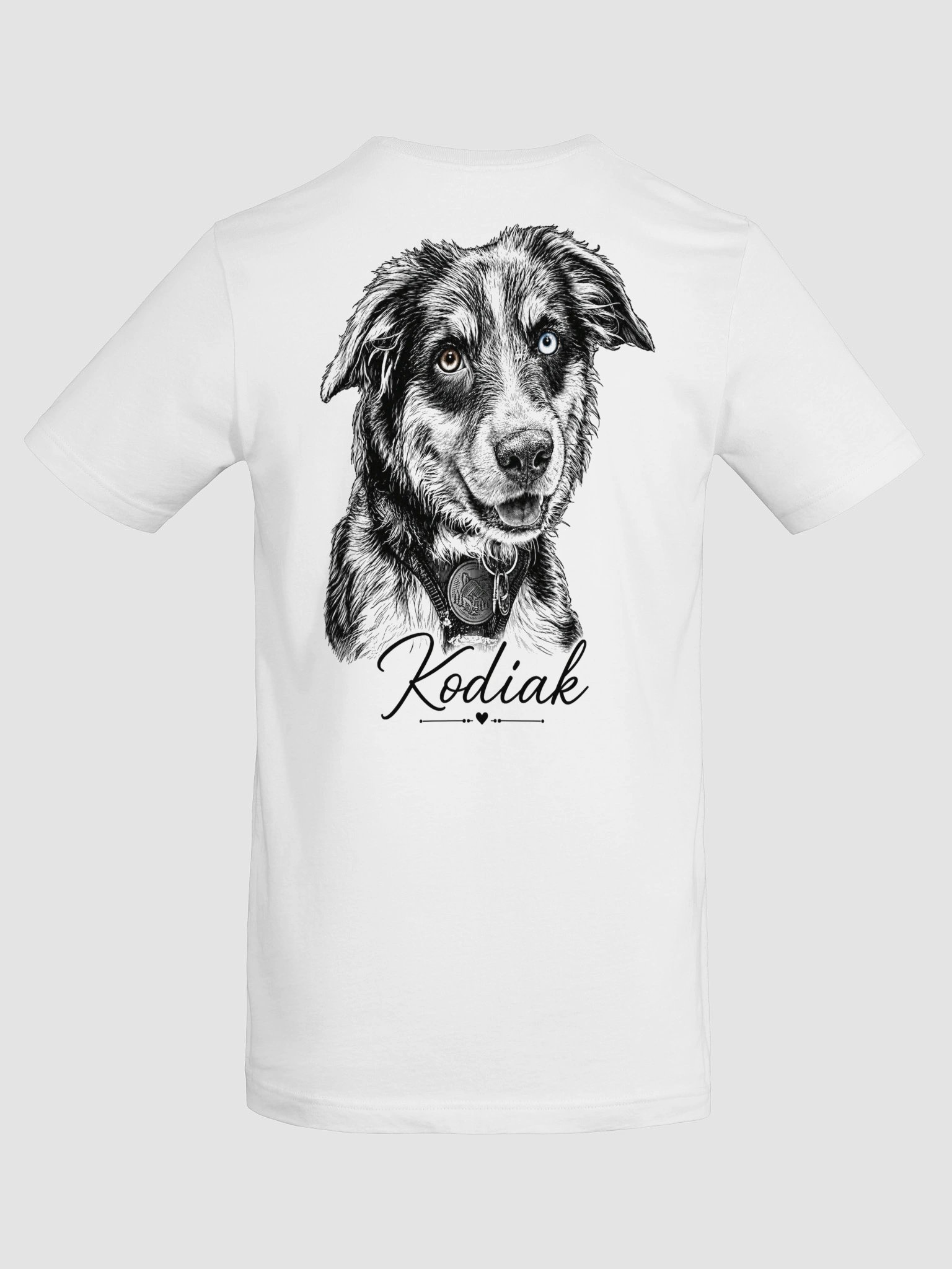 Kodiak Heterochromia Dog Portrait Tee product image (6)