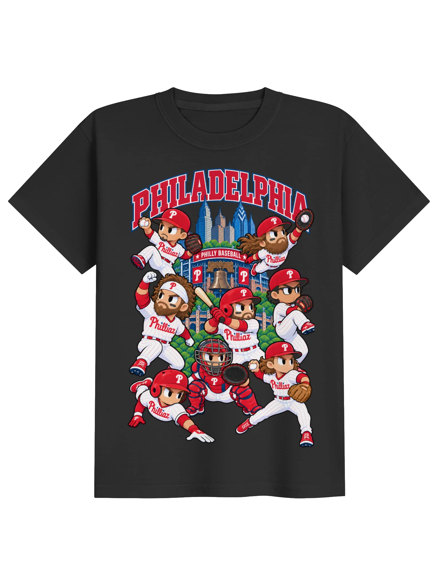Philadelphia Baseball 2026 Animated Player T-Shirt - Kids product image (1)