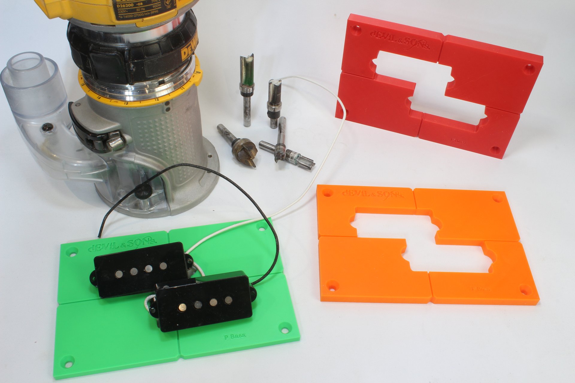 Precision Bass Guitar Style Pickup Routing Template (3D Print File) product image (1)