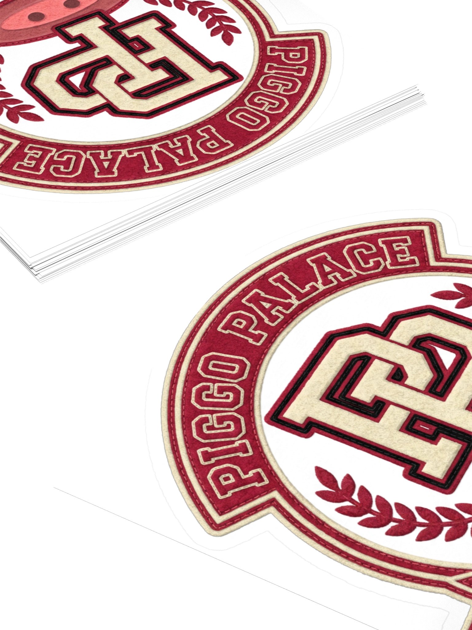 Piggo Palace Letterman Crest Sticker product image (15)