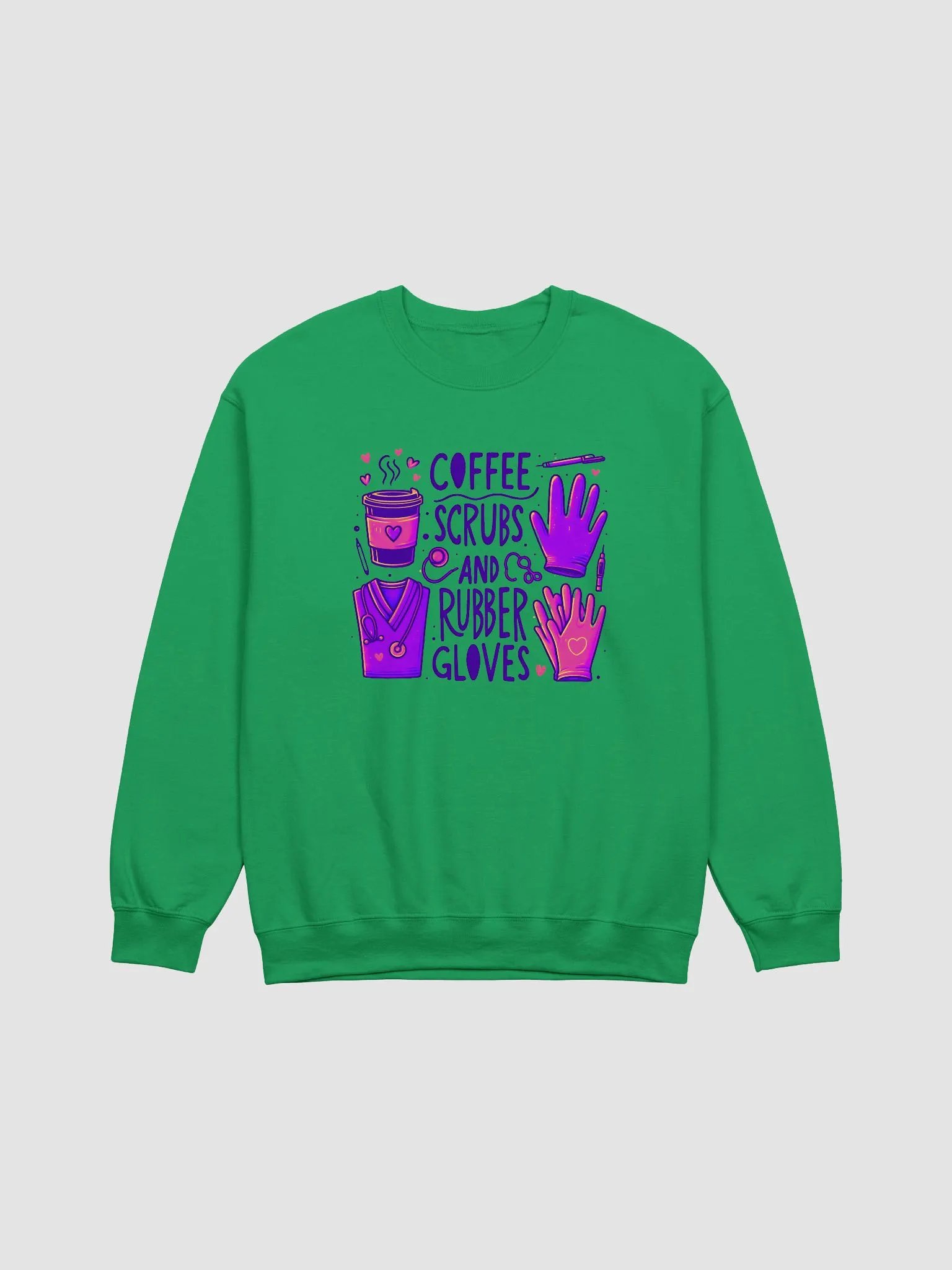 Coffee, Scrubs, and Love Sweatshirt product image (7)