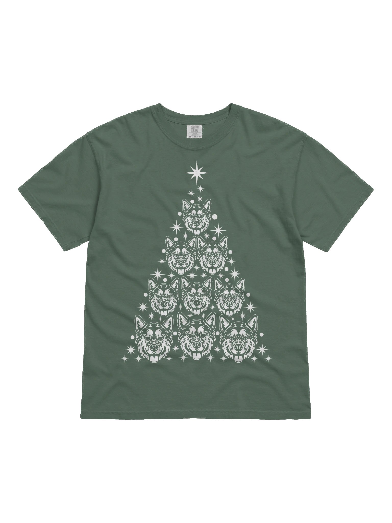 Alaskan Malamute Christmas Tree T-Shirt product image (2)