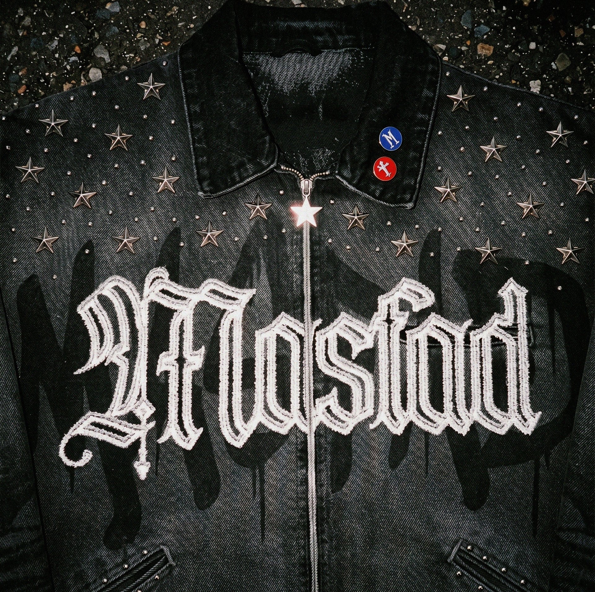 Nocturnal Script Denim Jacket product image (4)