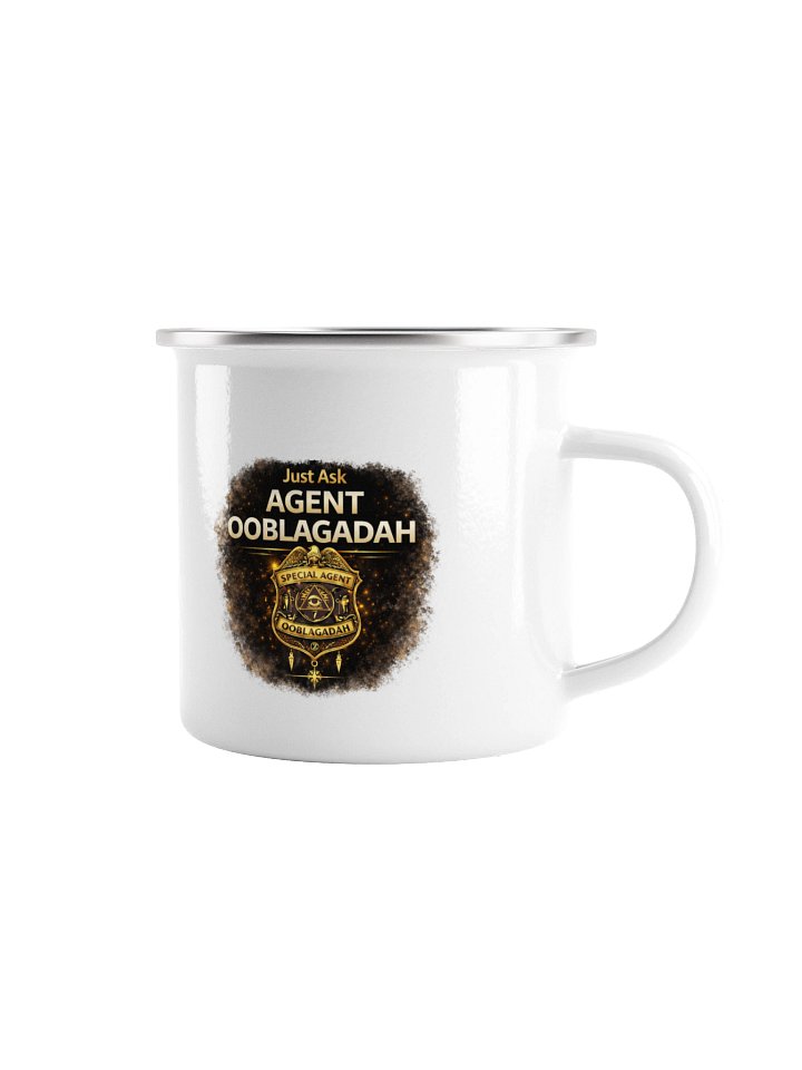 Special Agent Ooblagadah Enamel Mug product image (1)