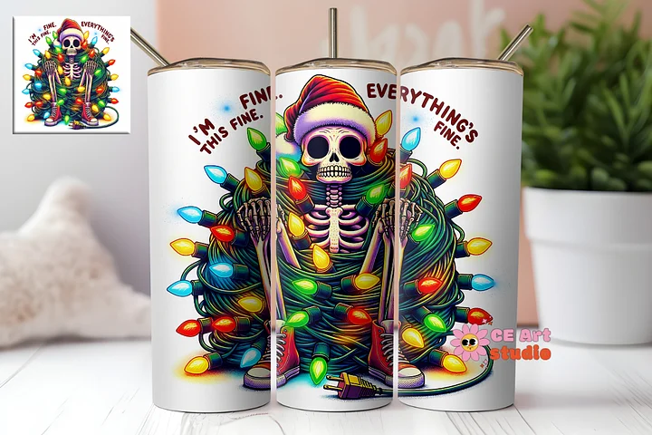 I'm Fine This Fine Everything's Fine Tumbler Wrap PNG product image (1)