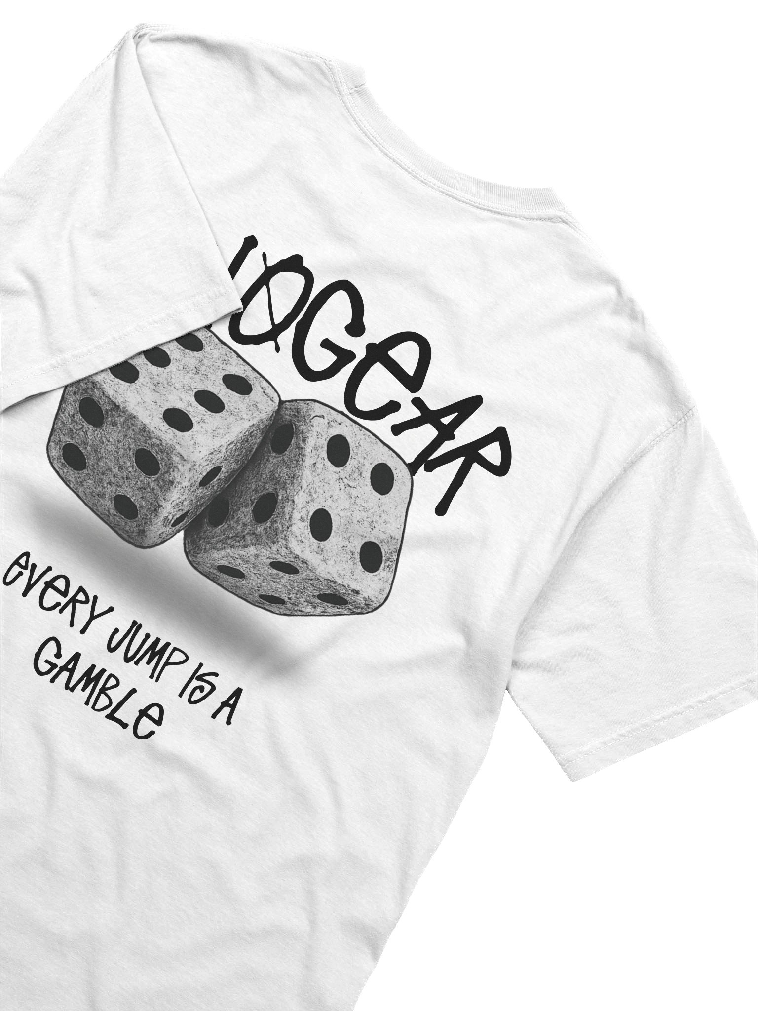 Every Jump Is a Gamble Tee White product image (3)