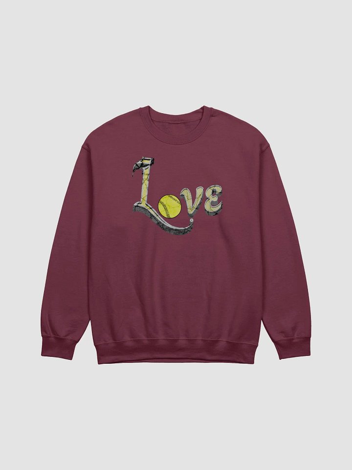 Love Softball Crewneck Sweatshirt product image (9)