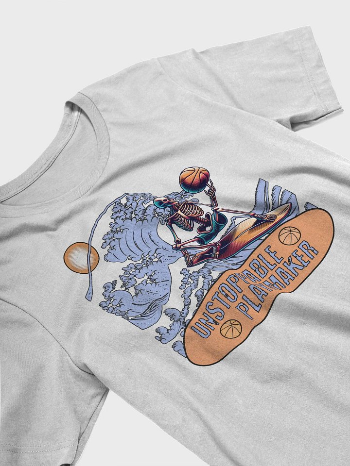 Unstoppable Playmaker Skeleton Basketball T-Shirt product image (2)