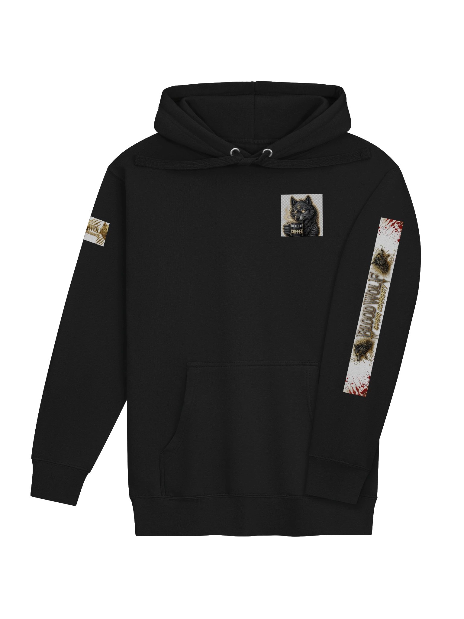 Fueled by Coffee Wolf Hoodie product image (44)